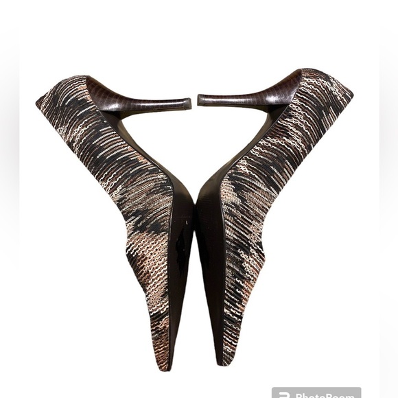 NINE WEST POINTED TOE STILETTO HEALS. Y2K sz 7 1/2. Like New. - Picture 5 of 8